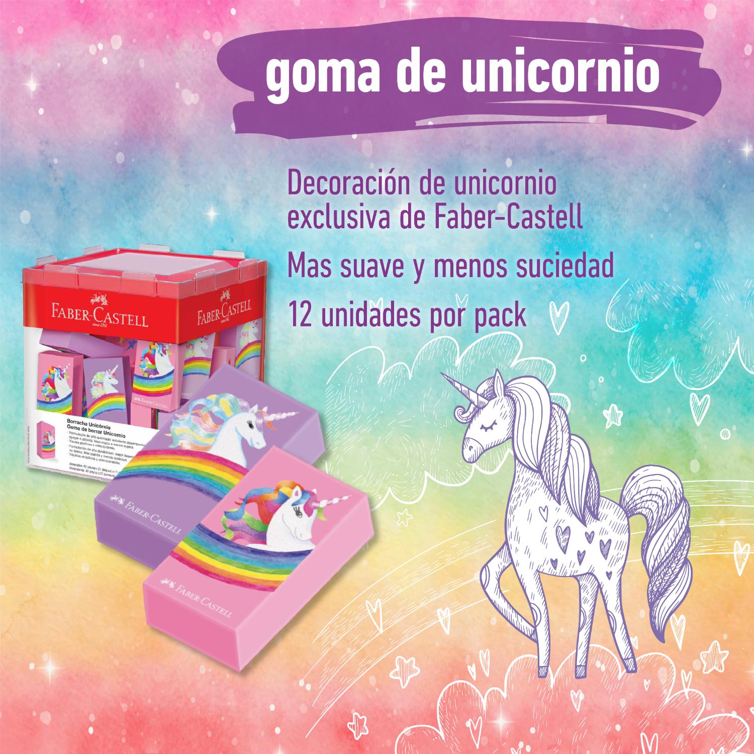 Goma s/borrar Faber-Castell Unicornio dyx24