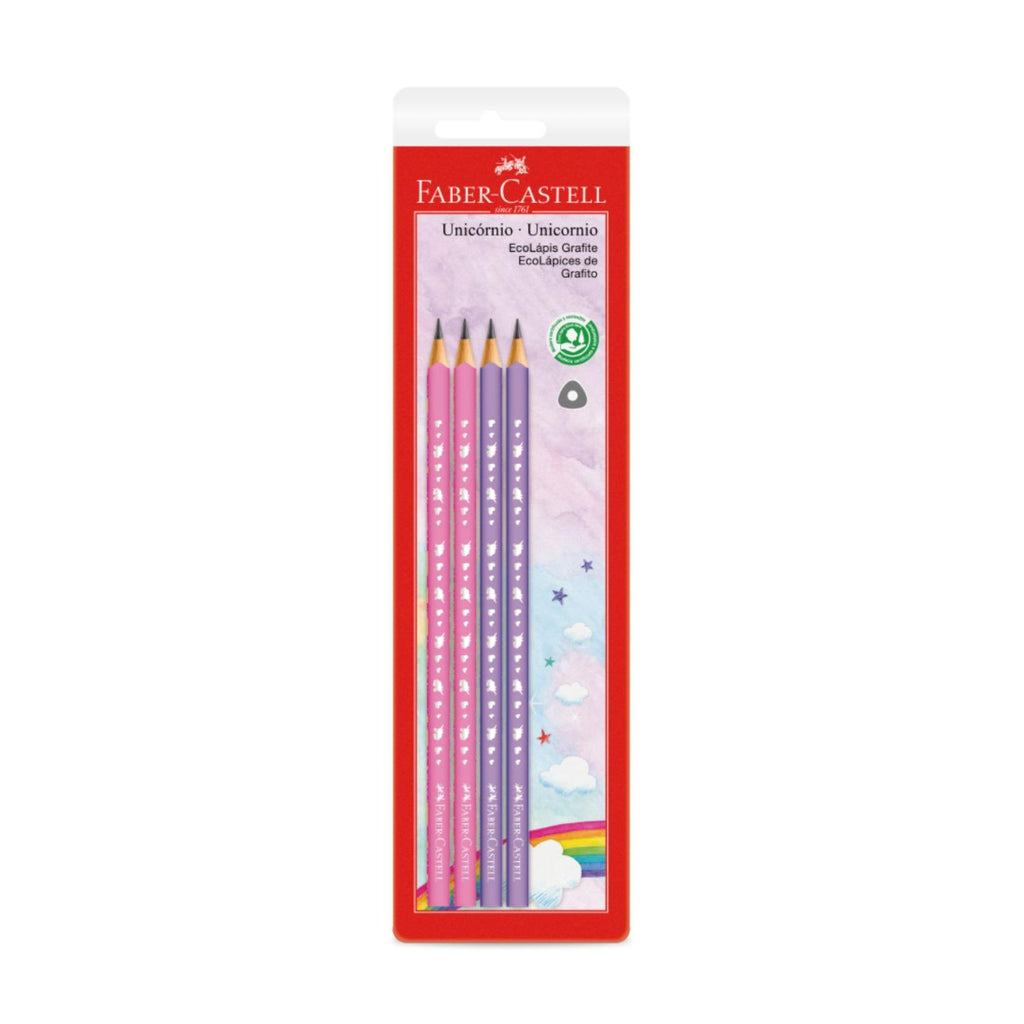 Ecolápices Grafito Faber-Castell Unicornio blx4