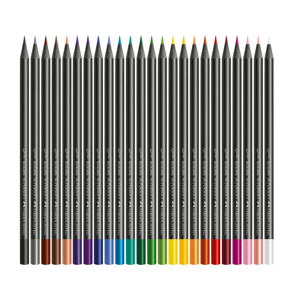 Ecolápices Faber-Castell Supersoft x24