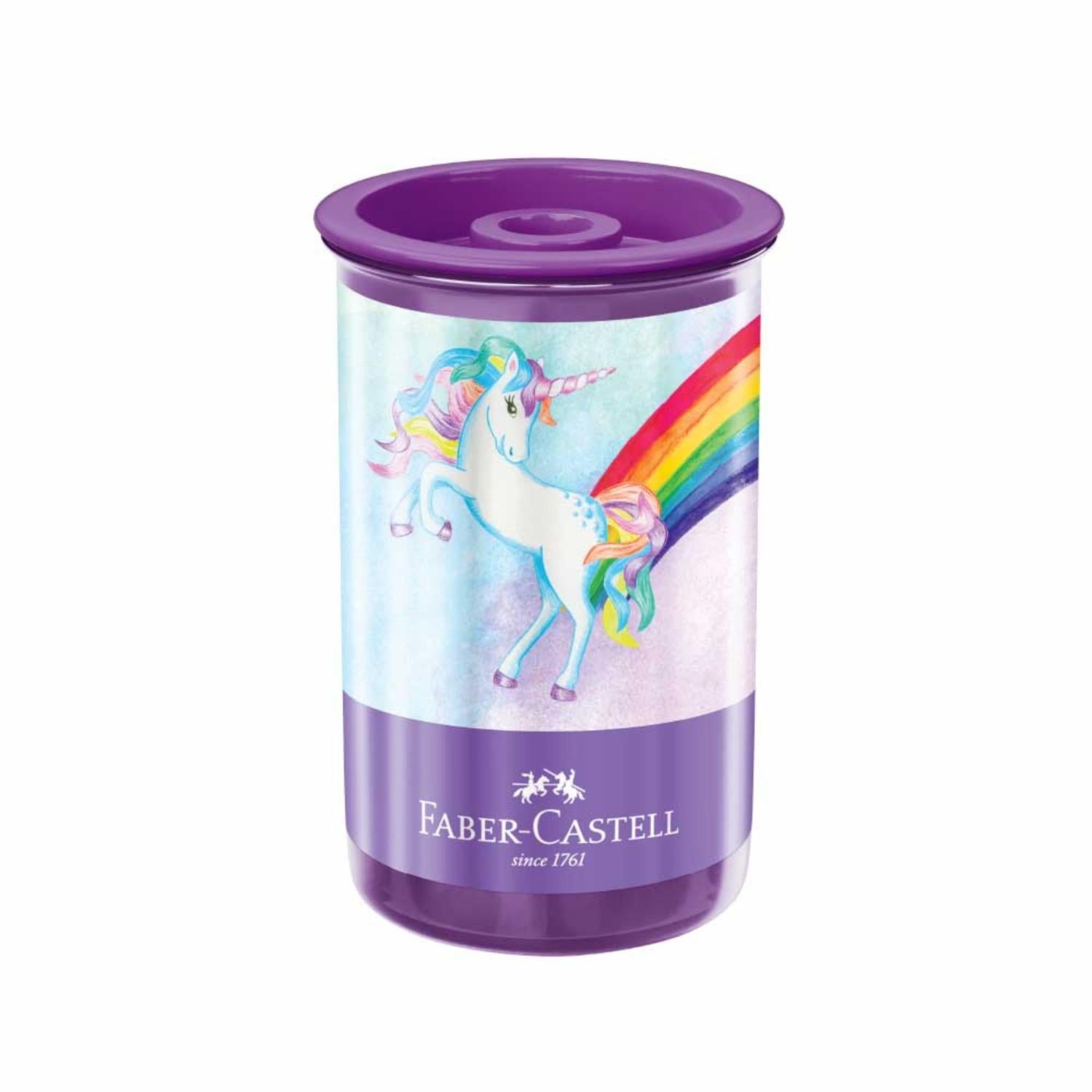 Sacapuntas c/deposito Faber-Castell Unicornio dyx12