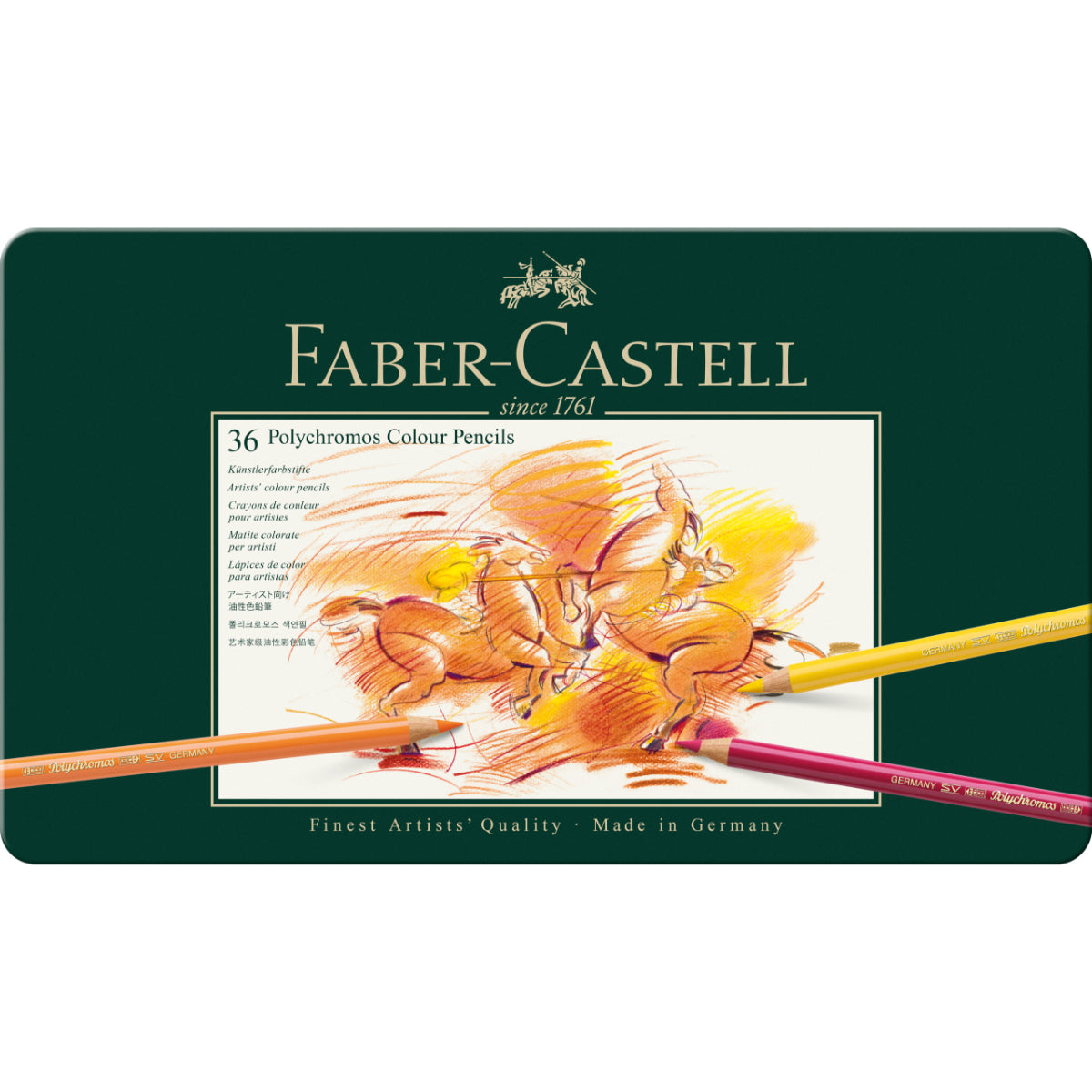 Lata EcoLápices Polychromos Faber-Castell x36 Colores