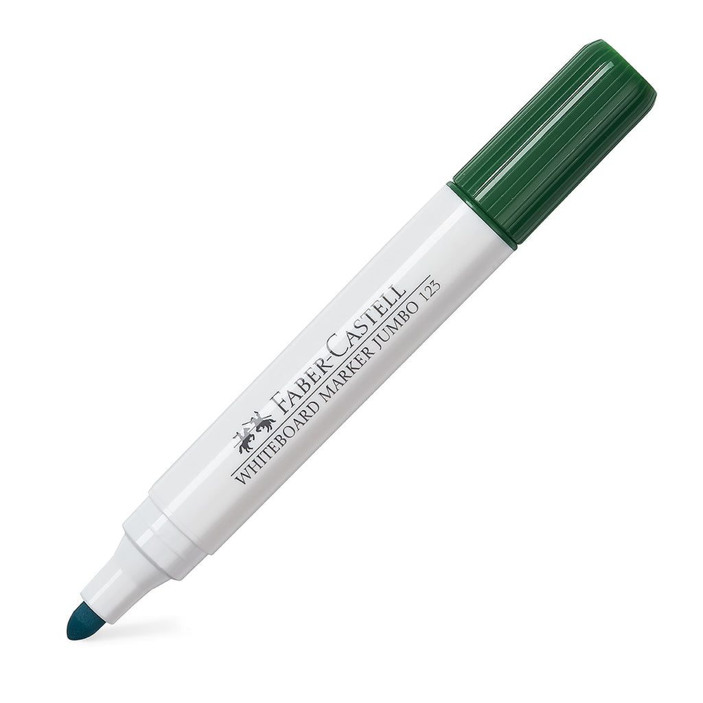 Marcador Pizarra Blanca Jumbo 123 Faber-Castell Verde
