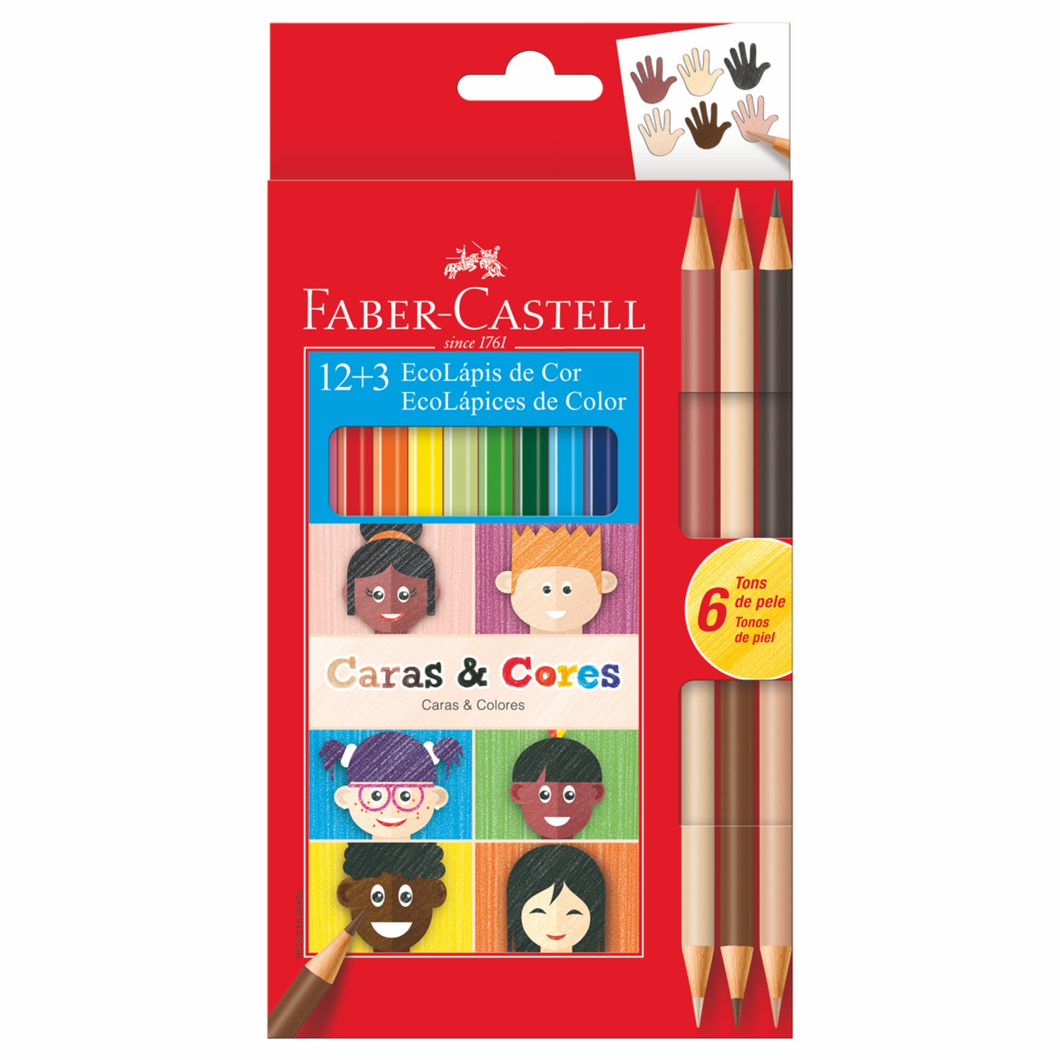Lápices De Colores Caras Y Colores Faber-Castell x18 Colores