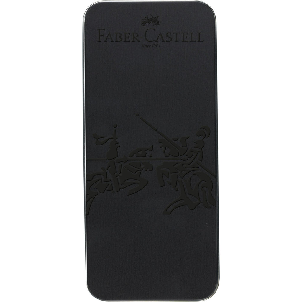 Set Pluma M + Bolígrafo Hexo Faber-Castell Negro Mate