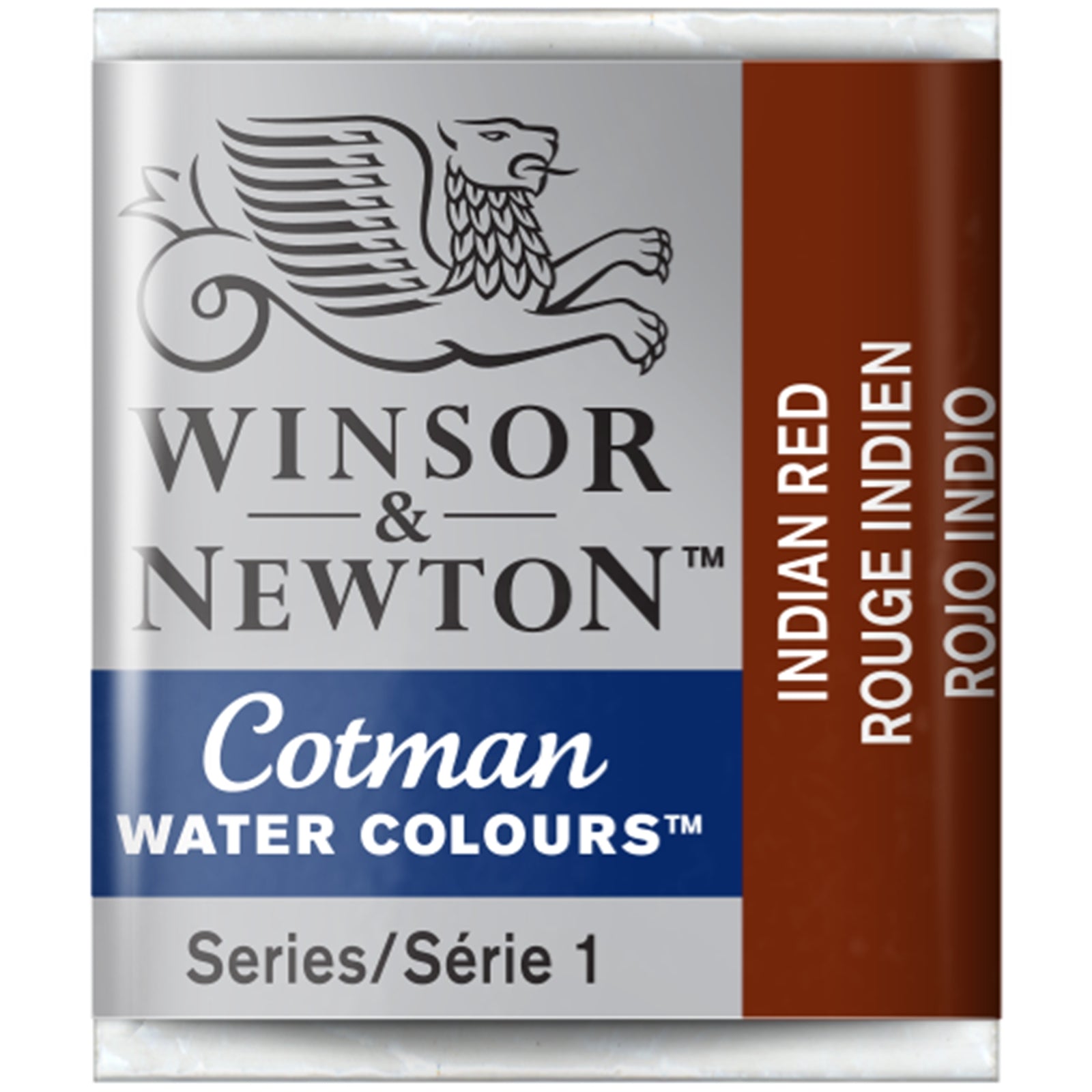 Acuarela Cotman Winsor & Newton Medio Pan - Varios Colores Tono Palo Rojo