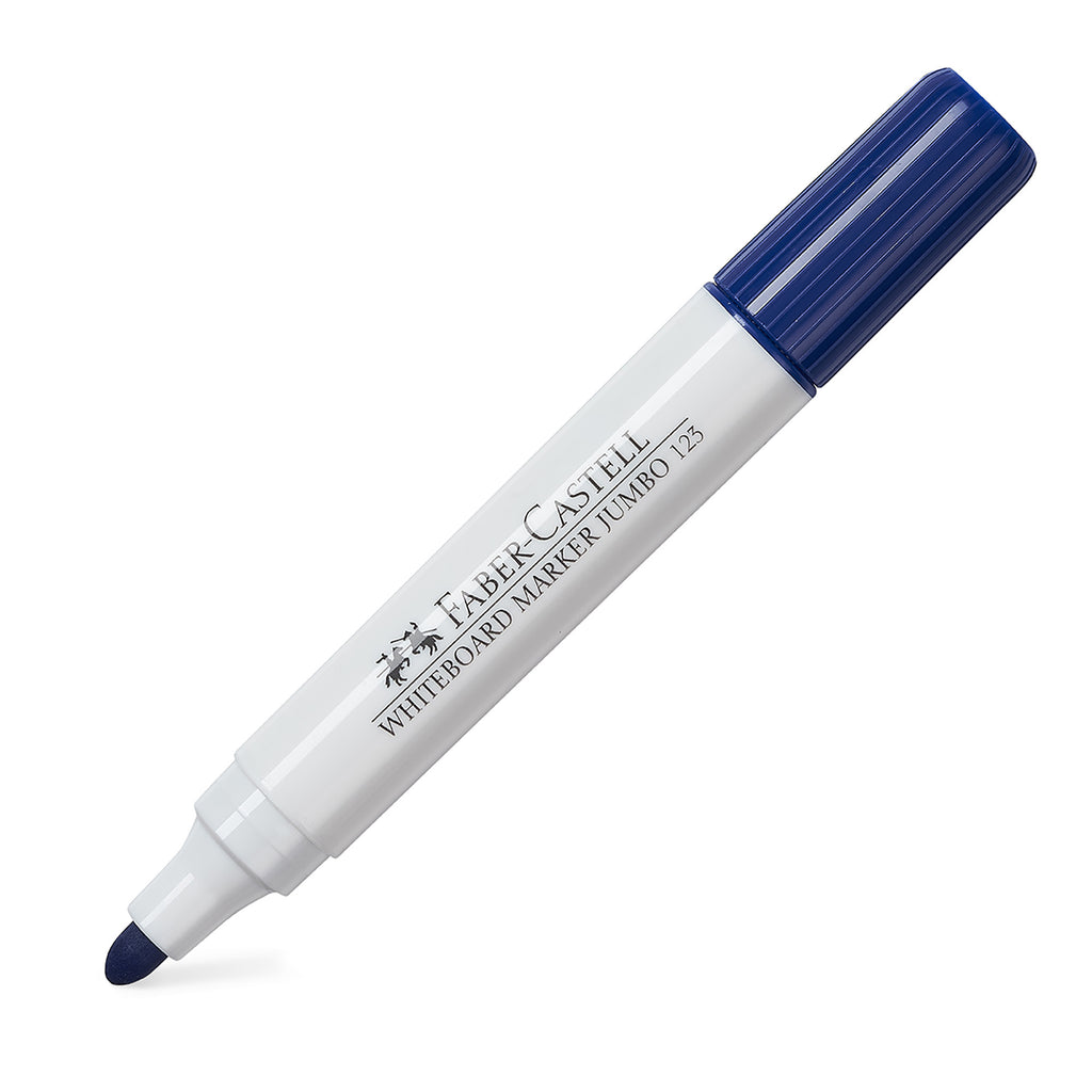 Marcador Pizarra Blanca Jumbo 123 Faber-Castell Azul
