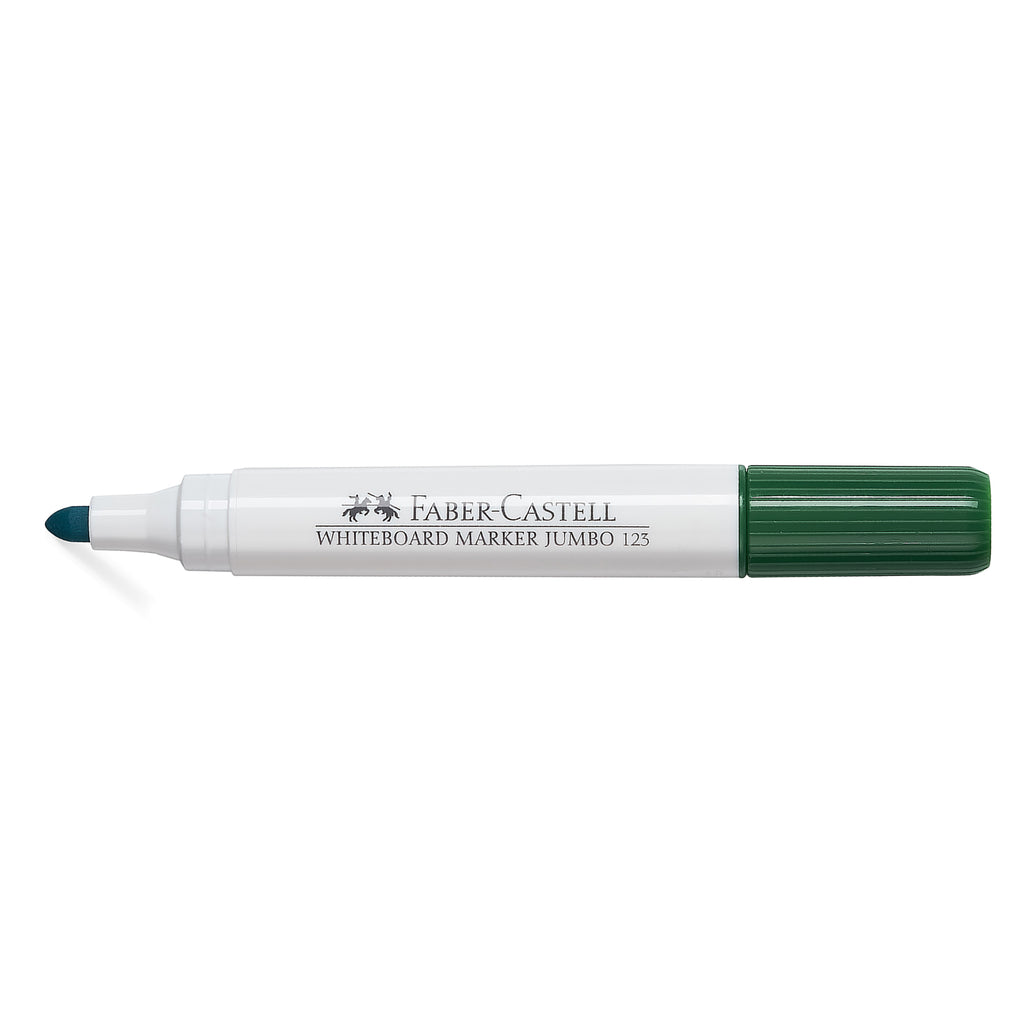 Marcador Pizarra Blanca Jumbo 123 Faber-Castell Verde