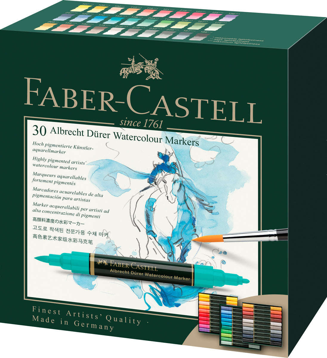 Marcadores Acuarelables A.Dürer Faber-Castell x30 Colores