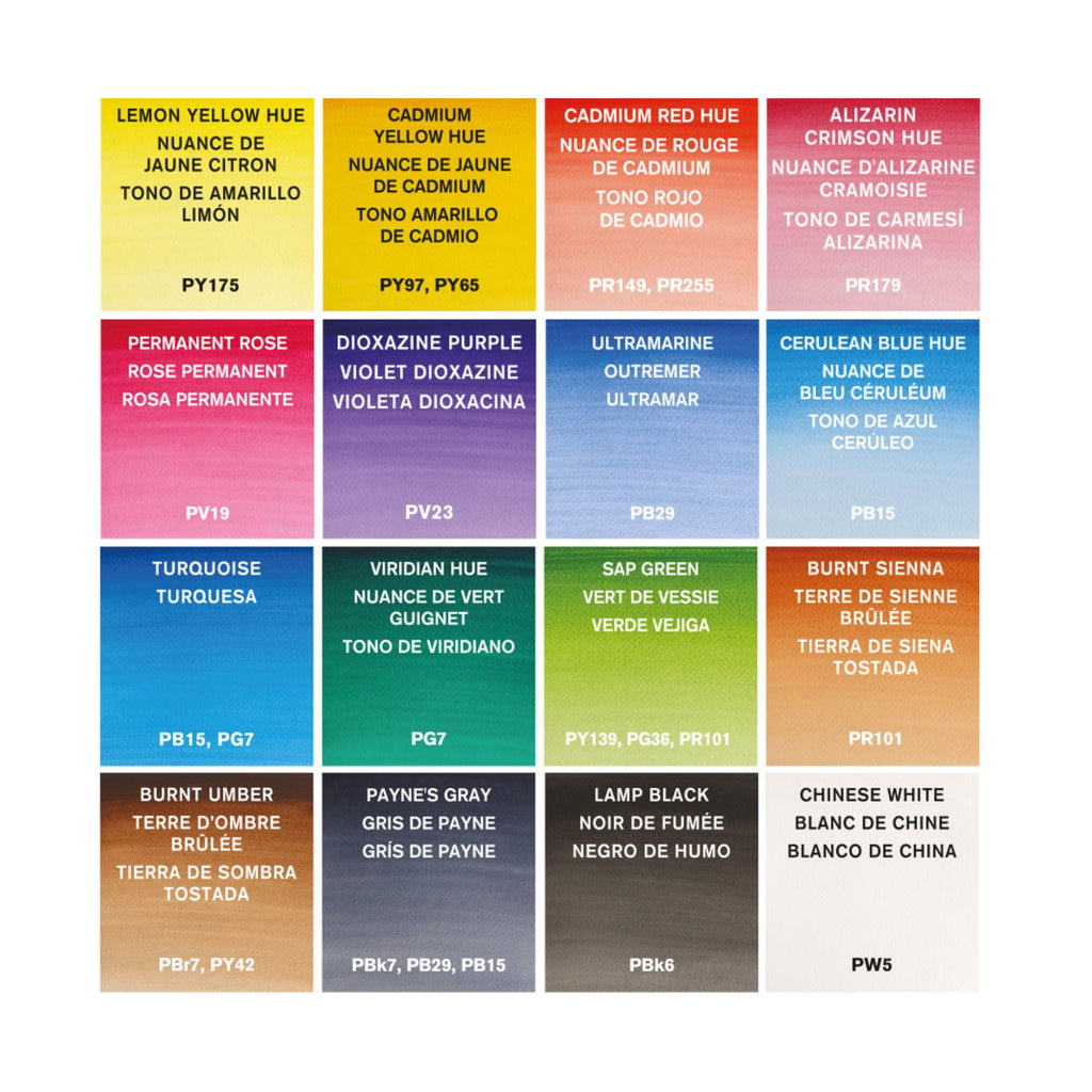 Set Acuarelas Cotman 16 Medio Godet + Accesorios