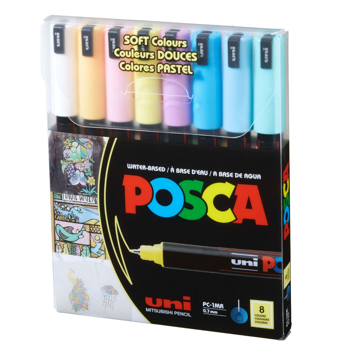 Set Marcadores POSCA 1MR 8 Colores Pastel