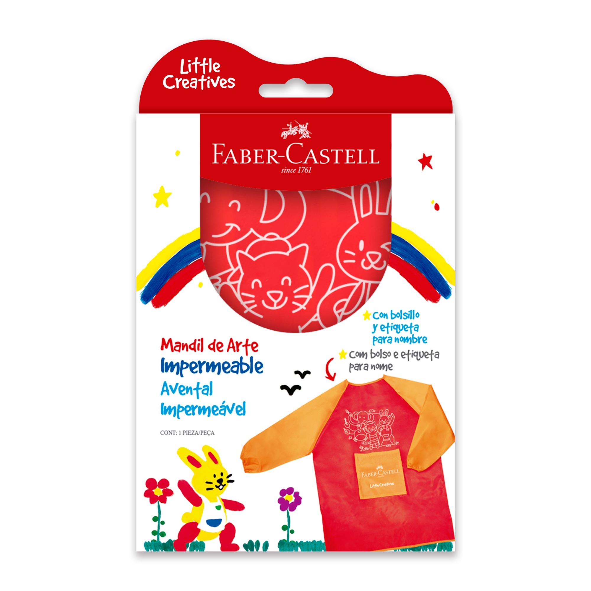 Delantal de Arte Impermeable Faber-Castell Little Creatives