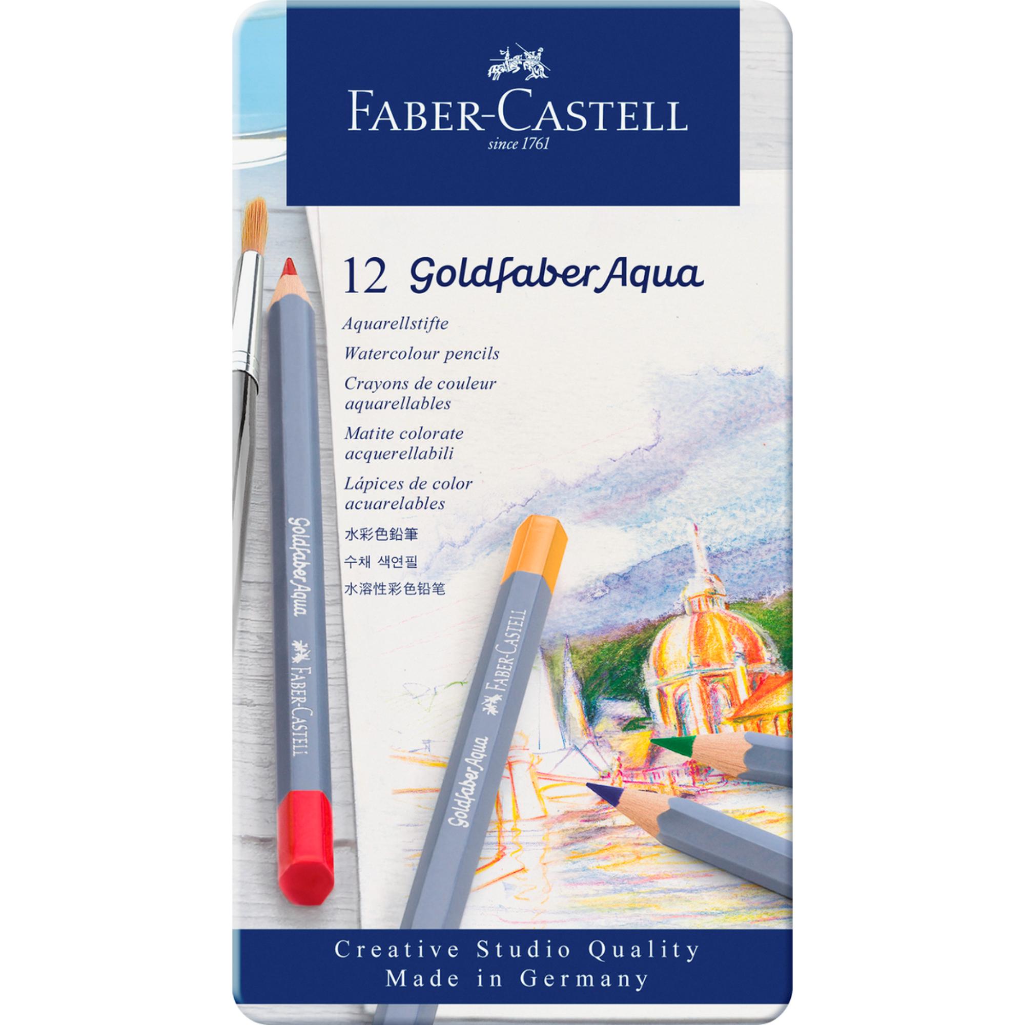 Lápiz Acuarelable Goldfaber Faber-Castell x12 Colores