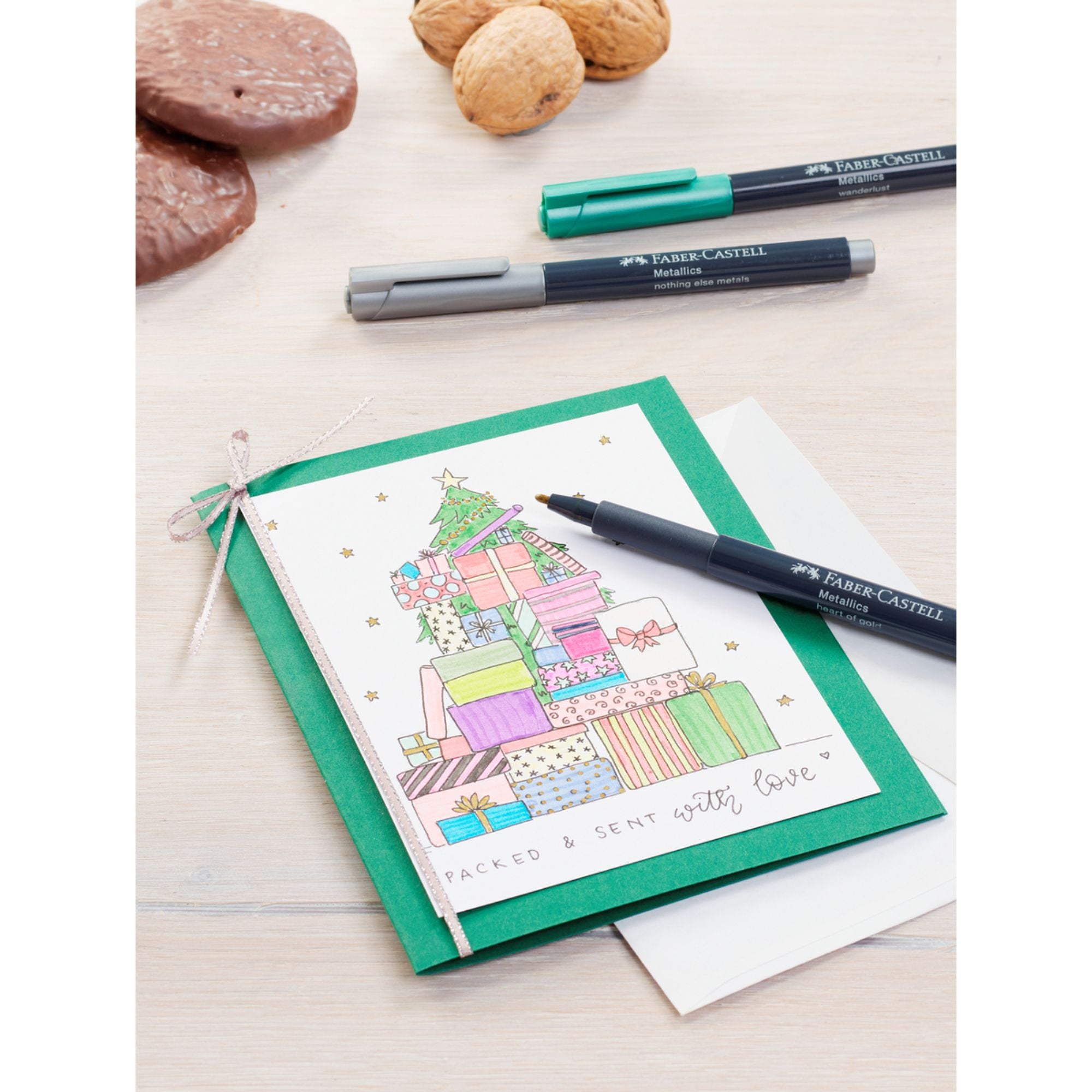 Marcadores Metalicos Faber-Castell x6 Colores