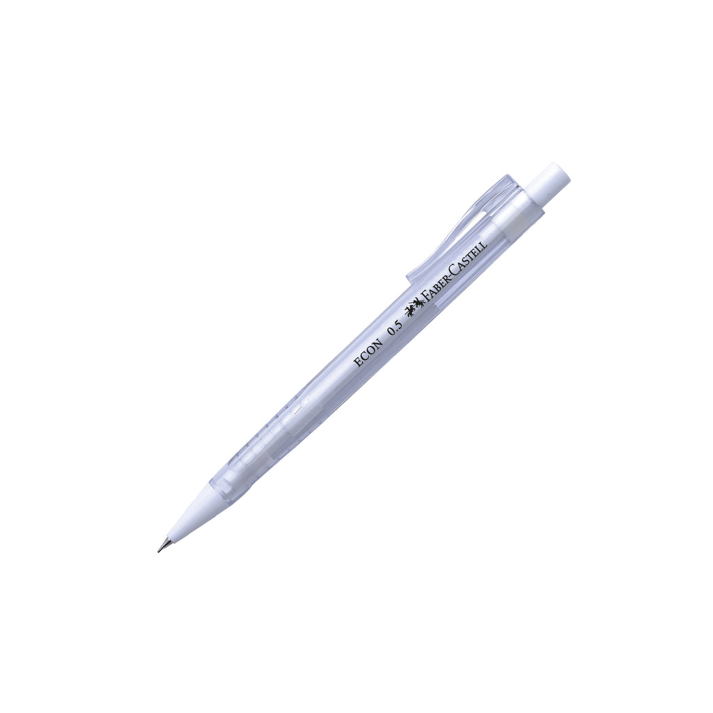 Portaminas Econ Faber-Castell 0.7mm Blanco + minas x1