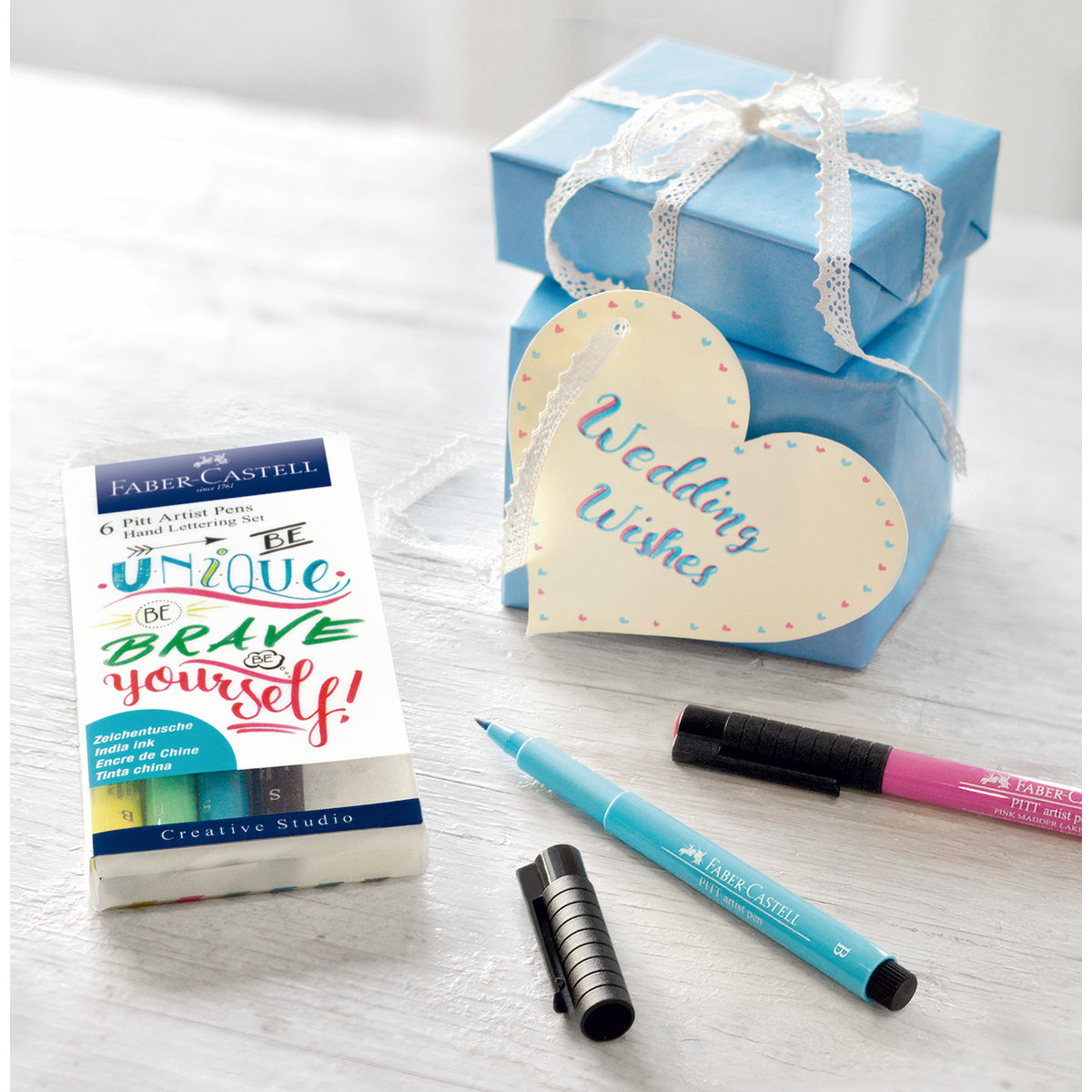 Marcador Lettering Tonos Pasteles Faber-Castell x6 uds.