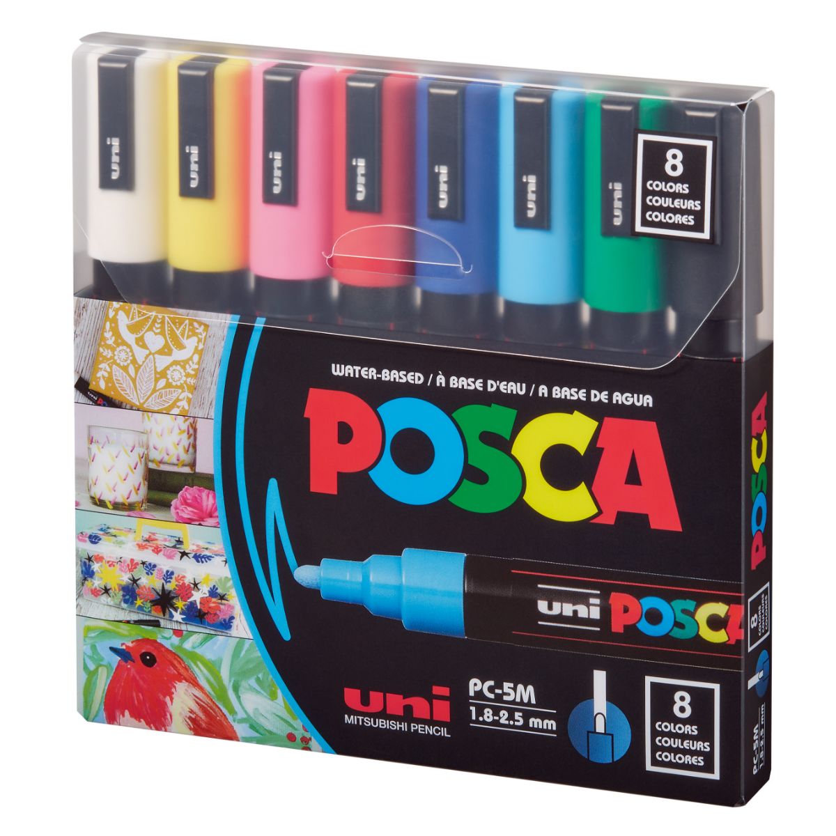 Set Marcadores POSCA 5M 8 Colores