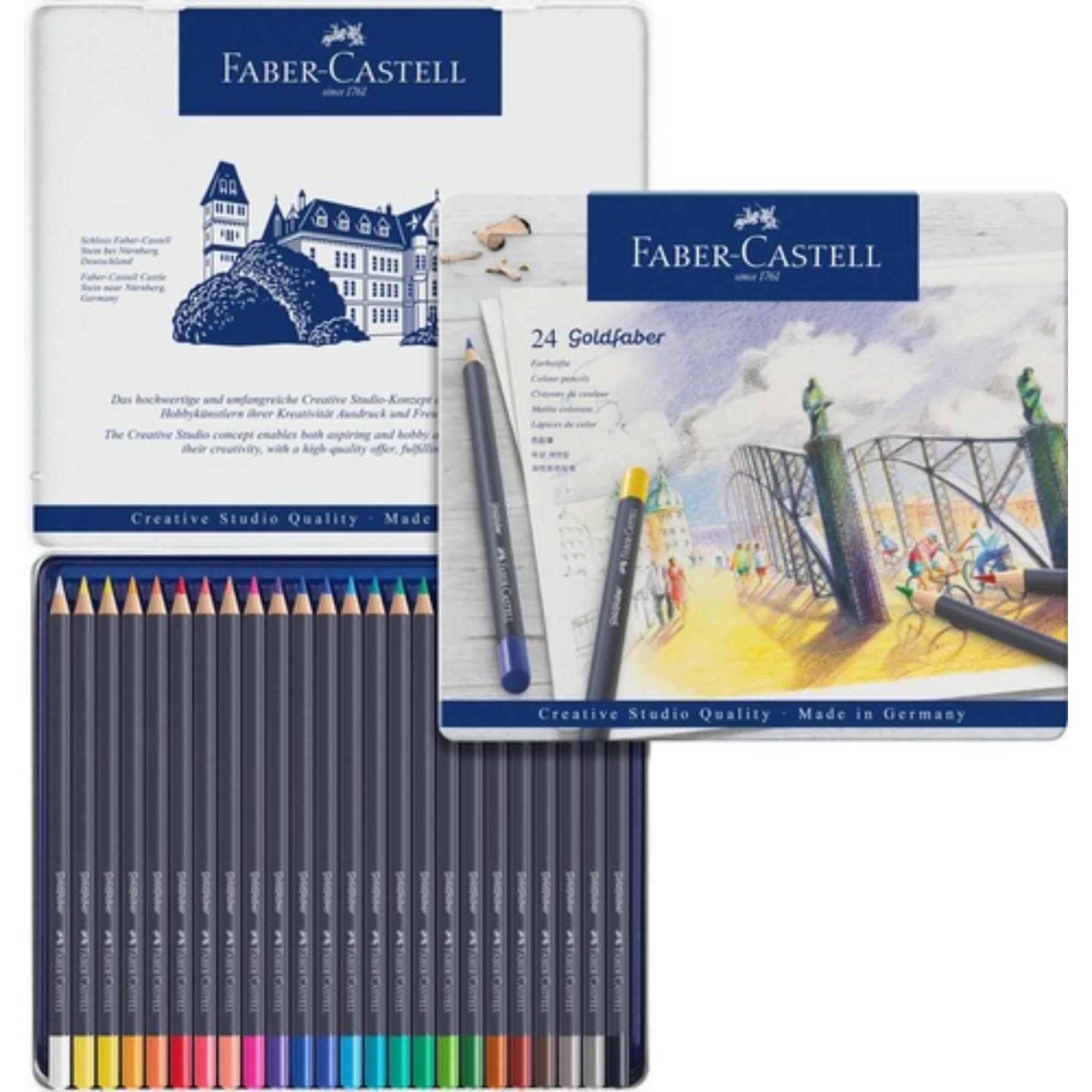 Lápiz De Color Goldfaberlata Metal Faber-Castell x24 Colores