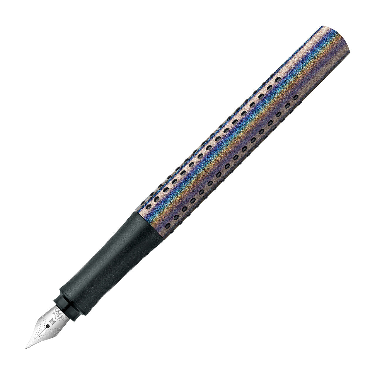 Pluma Estilográfica Grip Edition Faber-Castell M Silver