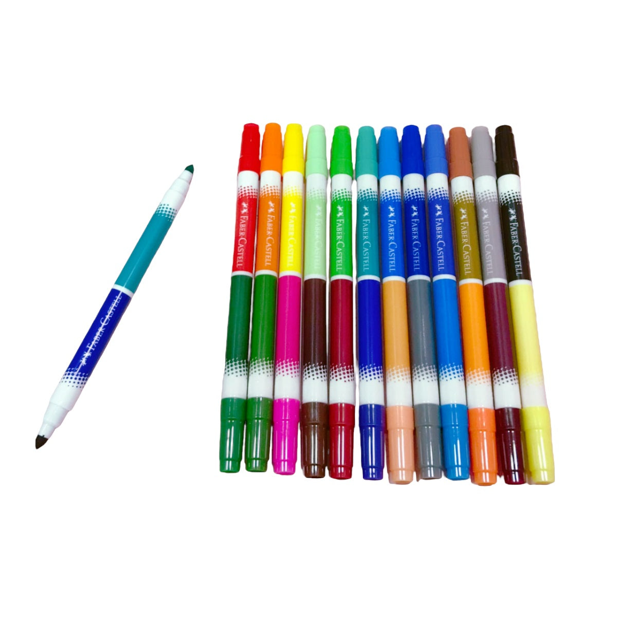 Estuche Wallet Bicolor Faber-Castell x24 Colores