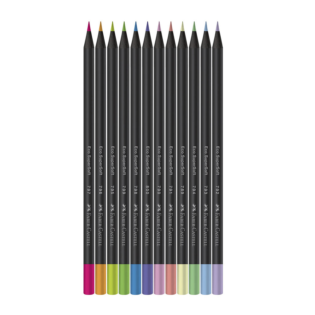 Lápices de Color Supersoft Faber-Castell x12 NeónPastel