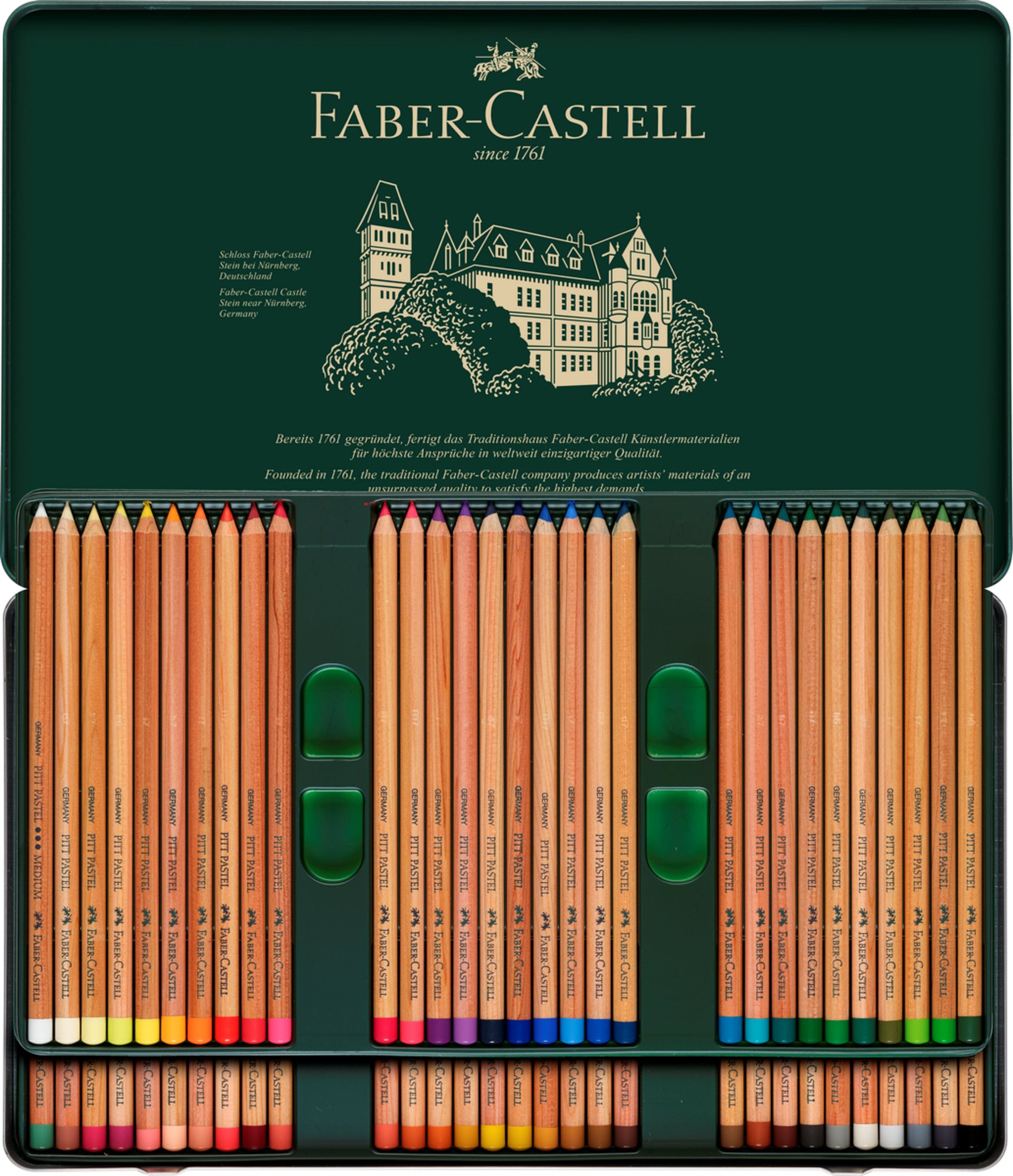 Lápiz Pitt Pastel Estuche Faber-Castell x60 Colores