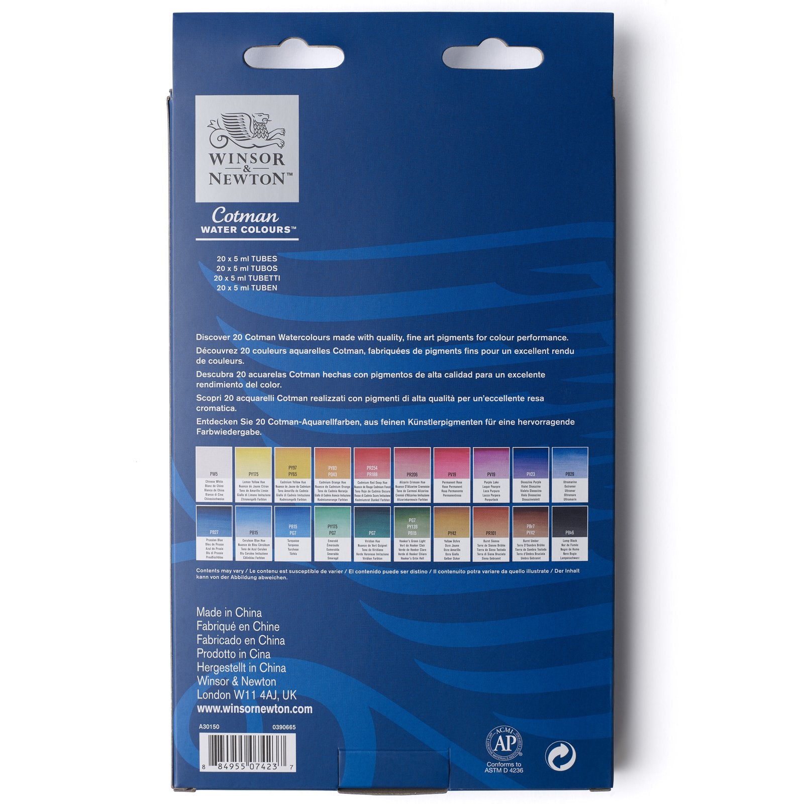 Set Inicial Acuarela Cotman Winsor & Newton 20x5ml
