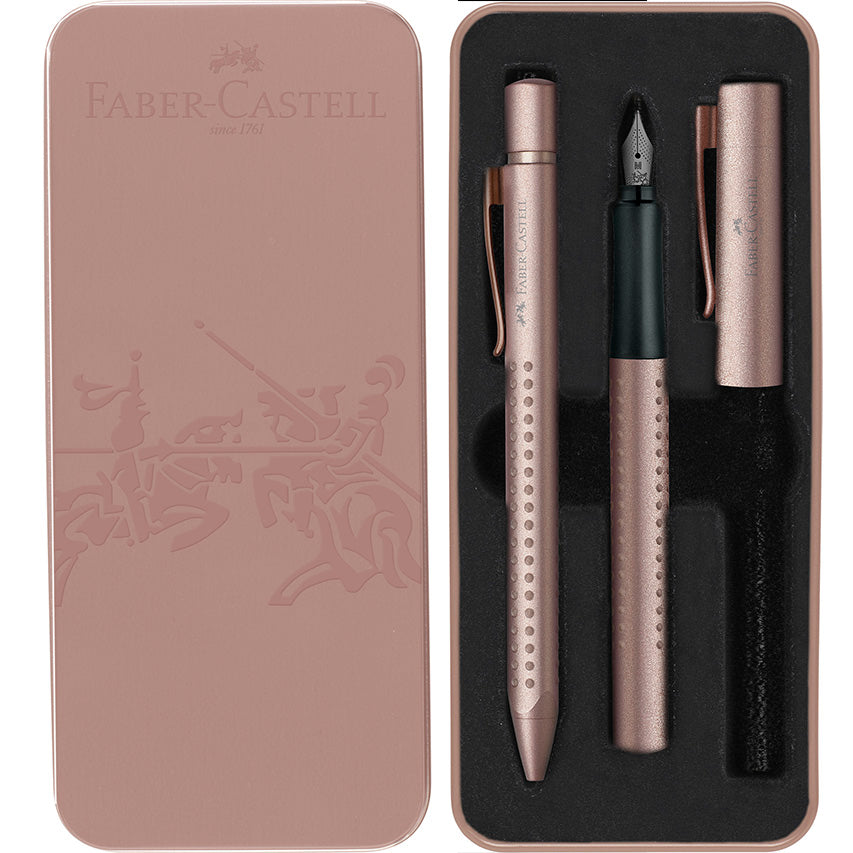 Set De Regalo Pluma Estilografica Faber-Castell Bronce