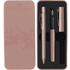 Set De Regalo Pluma Estilografica Faber-Castell Bronce