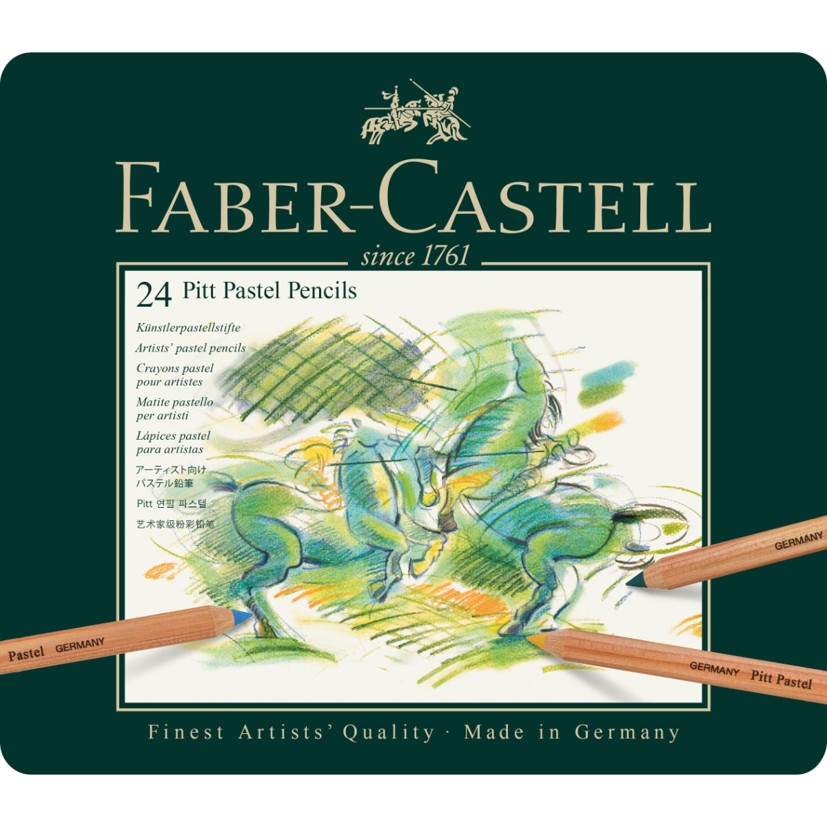 Lápiz Pitt Pastel Estuche Faber-Castell x24 Colores