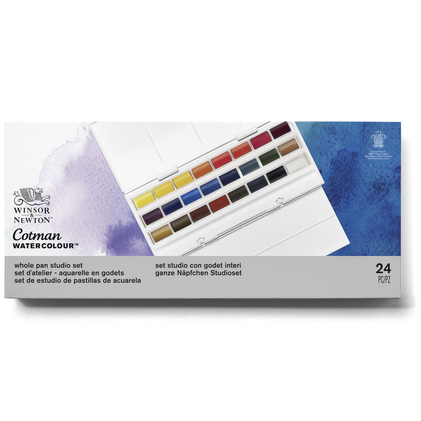 Set de Acuarelas Cotman Winsor & Newton 24 Godets Enteros