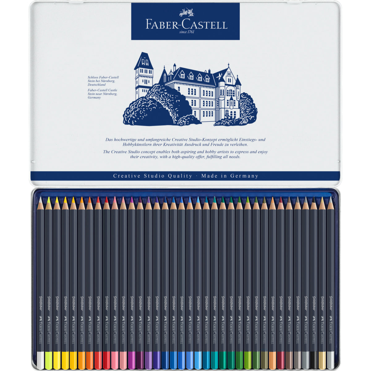 Lápiz De Color Goldfaberlata Metal Faber-Castell x36 Colores
