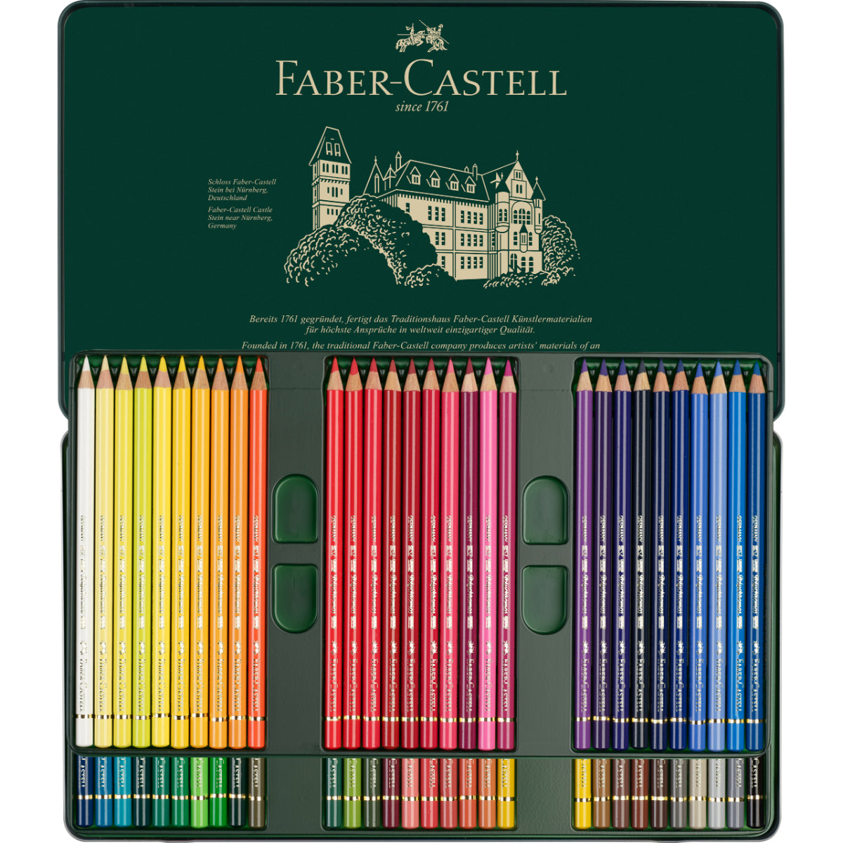Lápices Colores Polychromos Faber-Castell x60 Colores