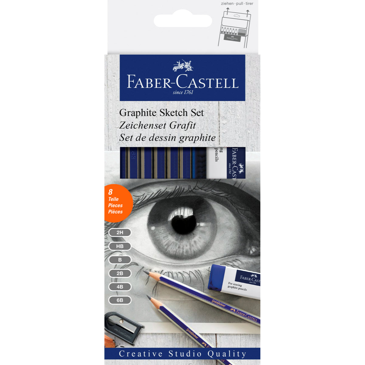 Set De Dibujo Grafito Goldfaber Faber-Castell 8 Piezas