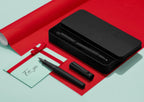 Set Pluma M + Bolígrafo Hexo Faber-Castell Negro Mate