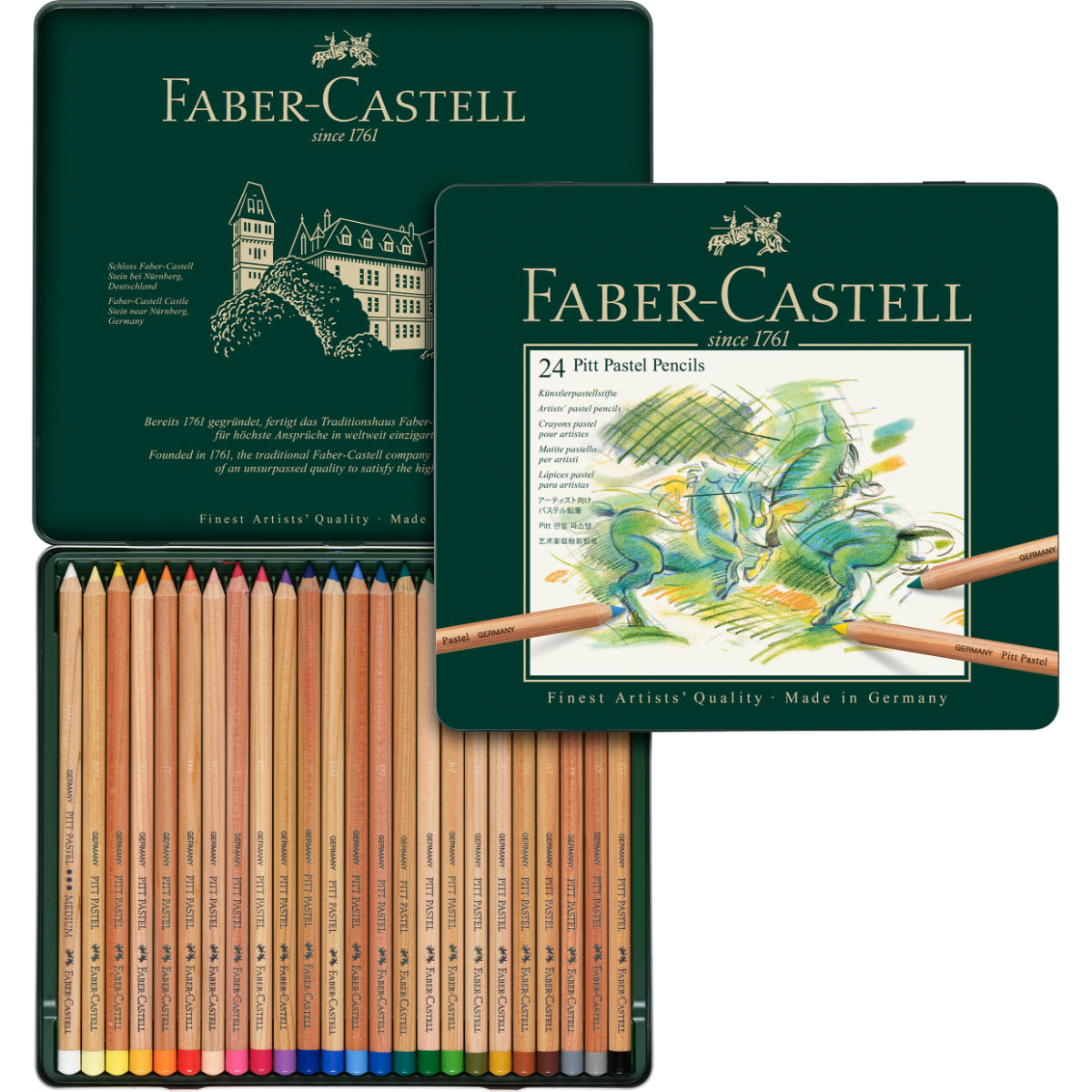 Lápiz Pitt Pastel Estuche Faber-Castell x24 Colores