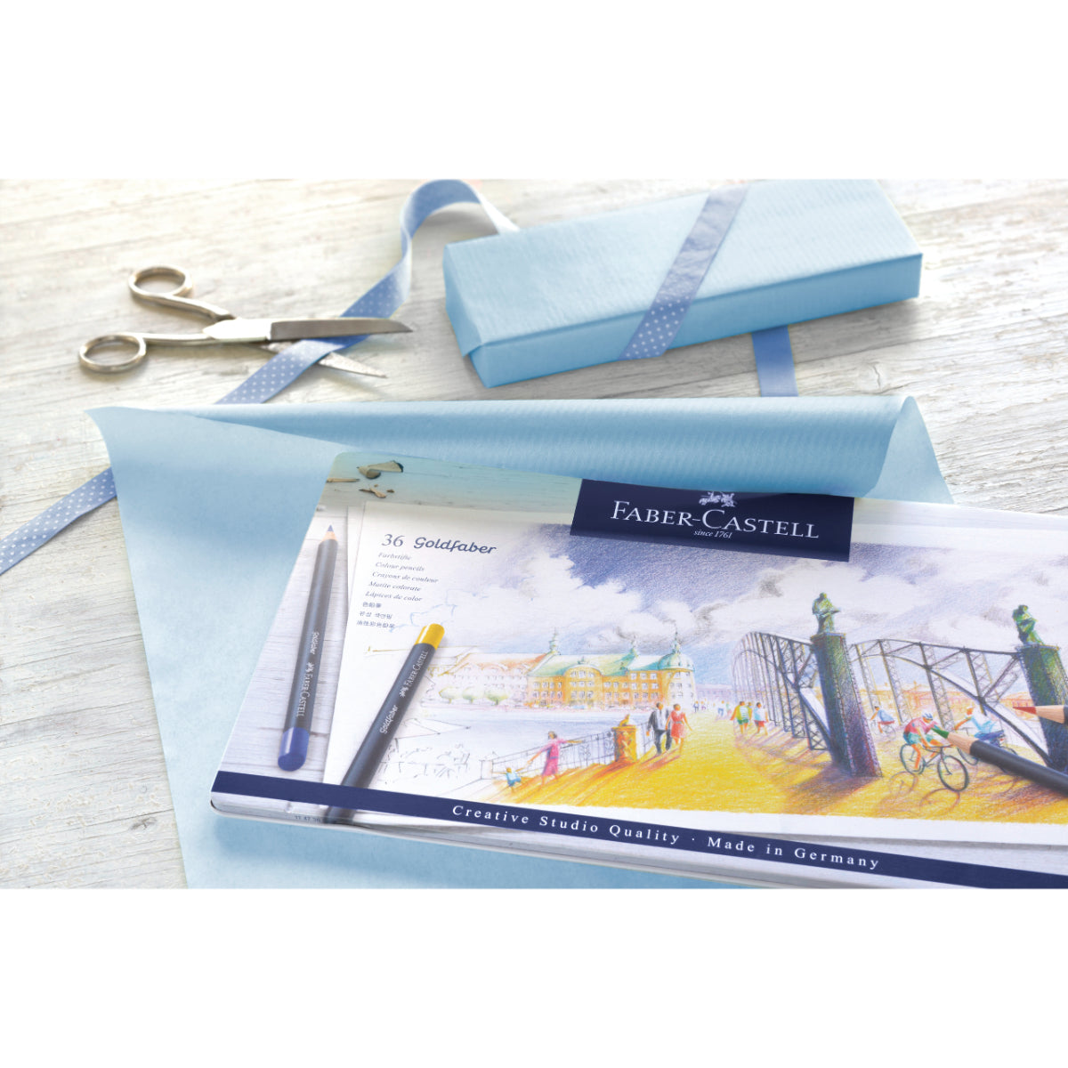 Lápiz De Color Goldfaberlata Metal Faber-Castell x36 Colores