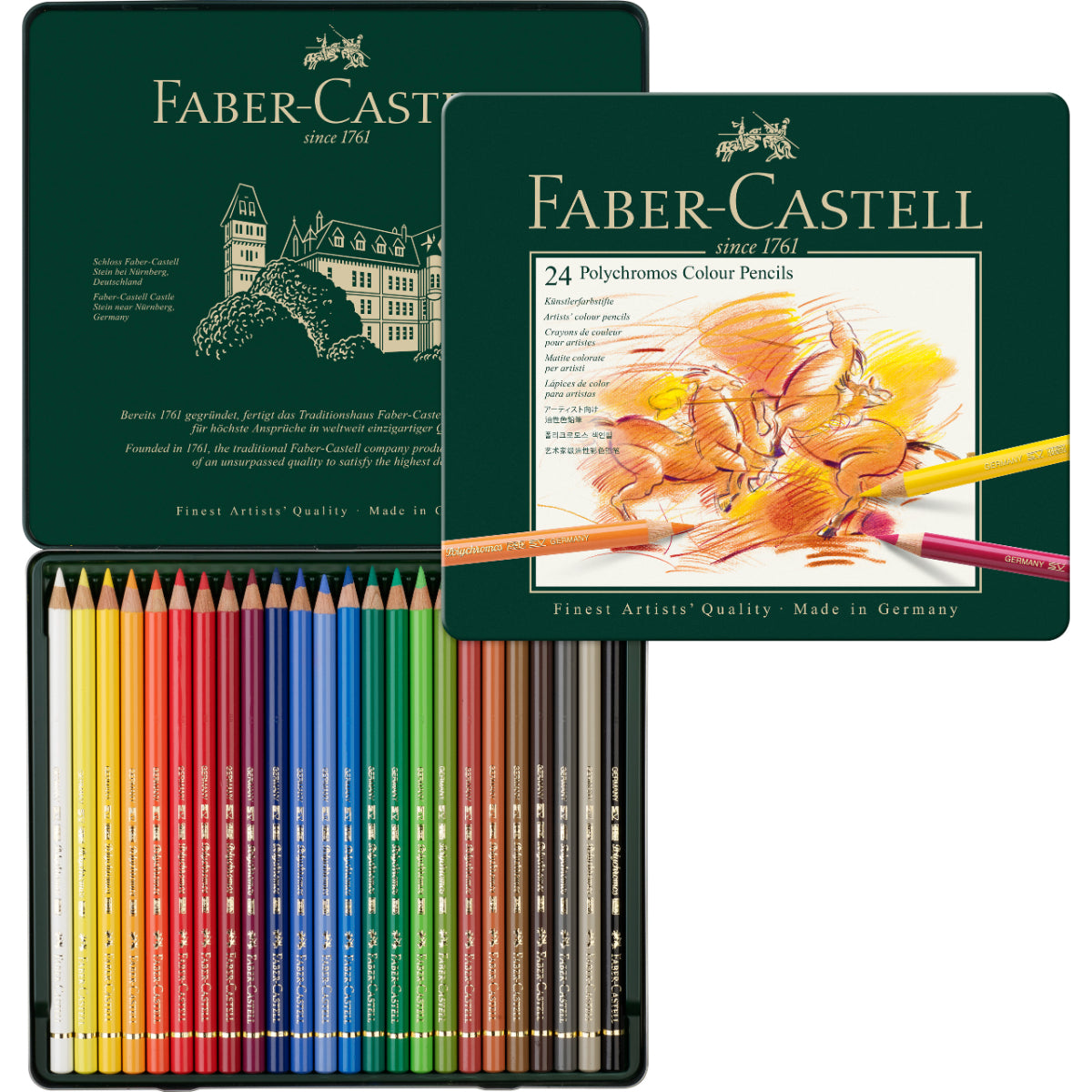 Lata EcoLápices Polychromos Faber-Castell x24 Colores