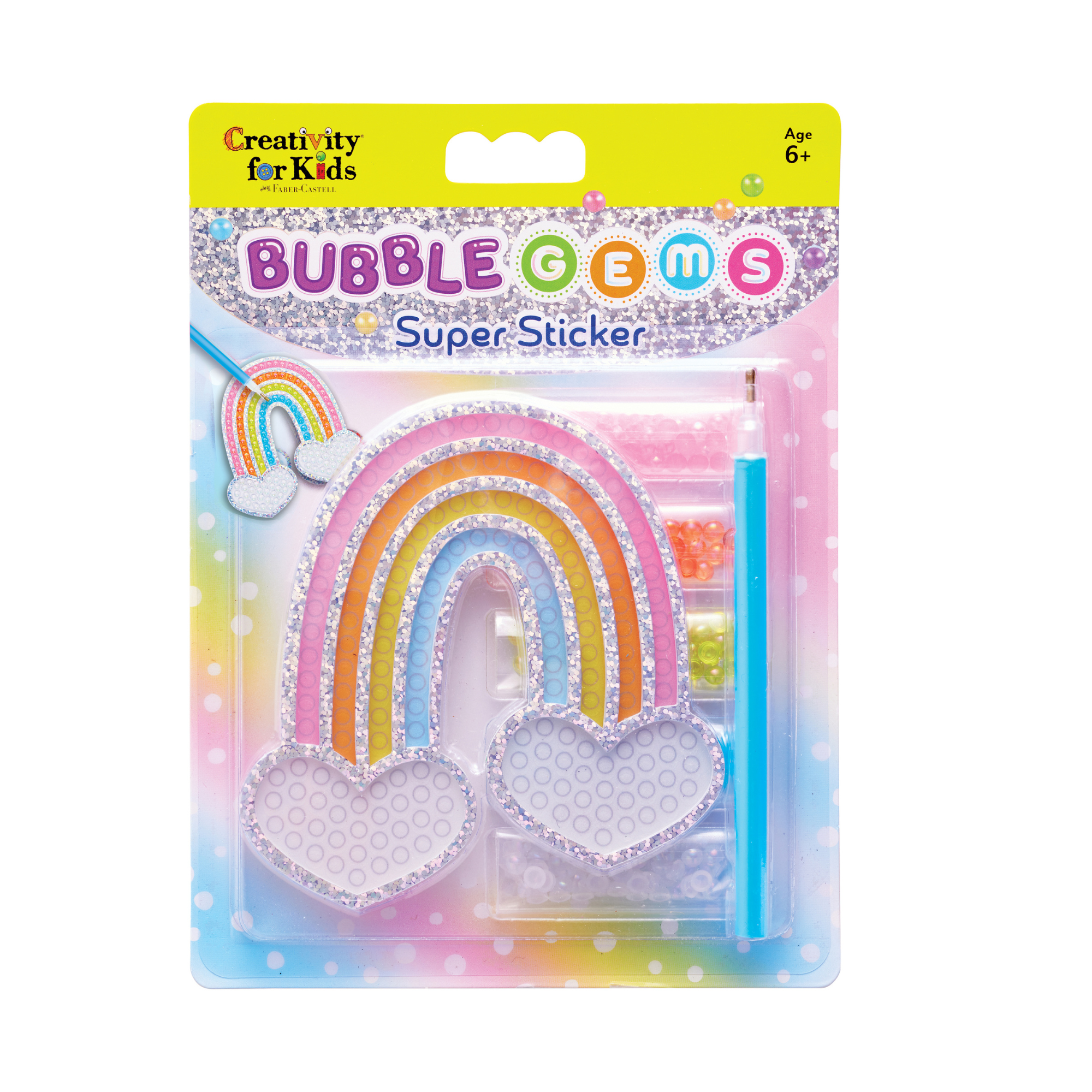 Super Sticker Bubble Gems Creativity for Kids Arcoíris