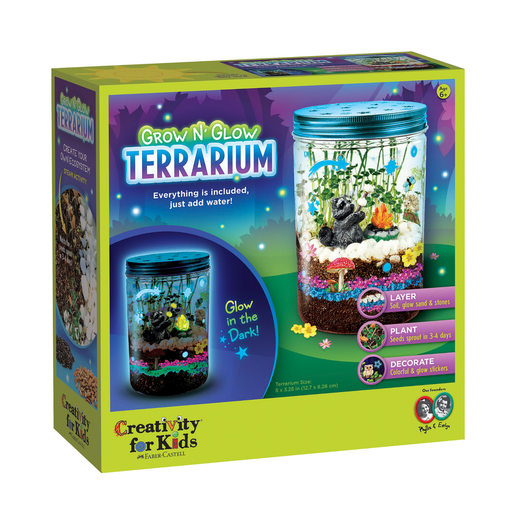 Terrario Crece y Brilla en la Oscuridad Creativity for Kids