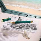 Pluma Neo Slim gold rainforest M Faber-Castell