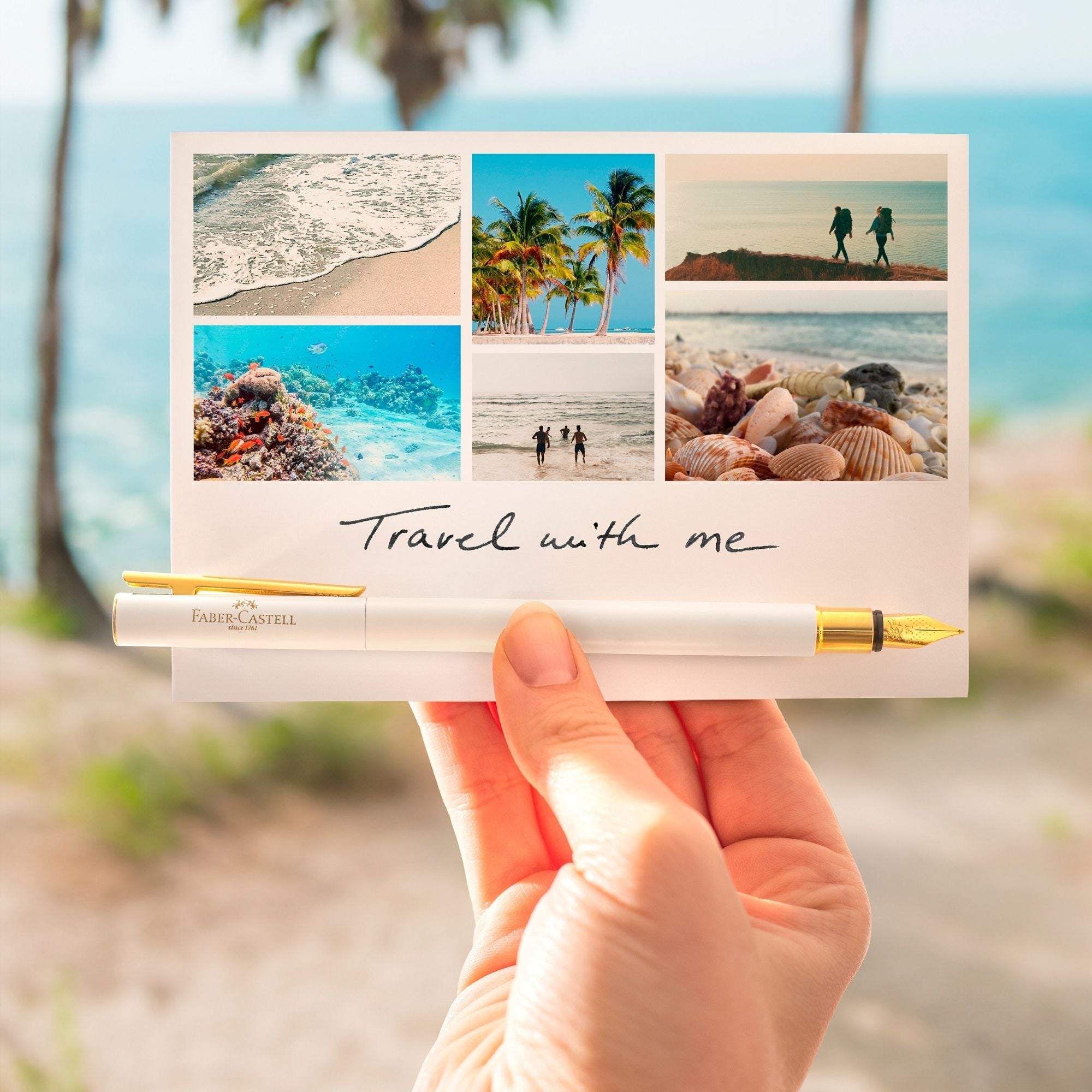 Pluma Neo Slim gold marshmallow M Faber-Castell