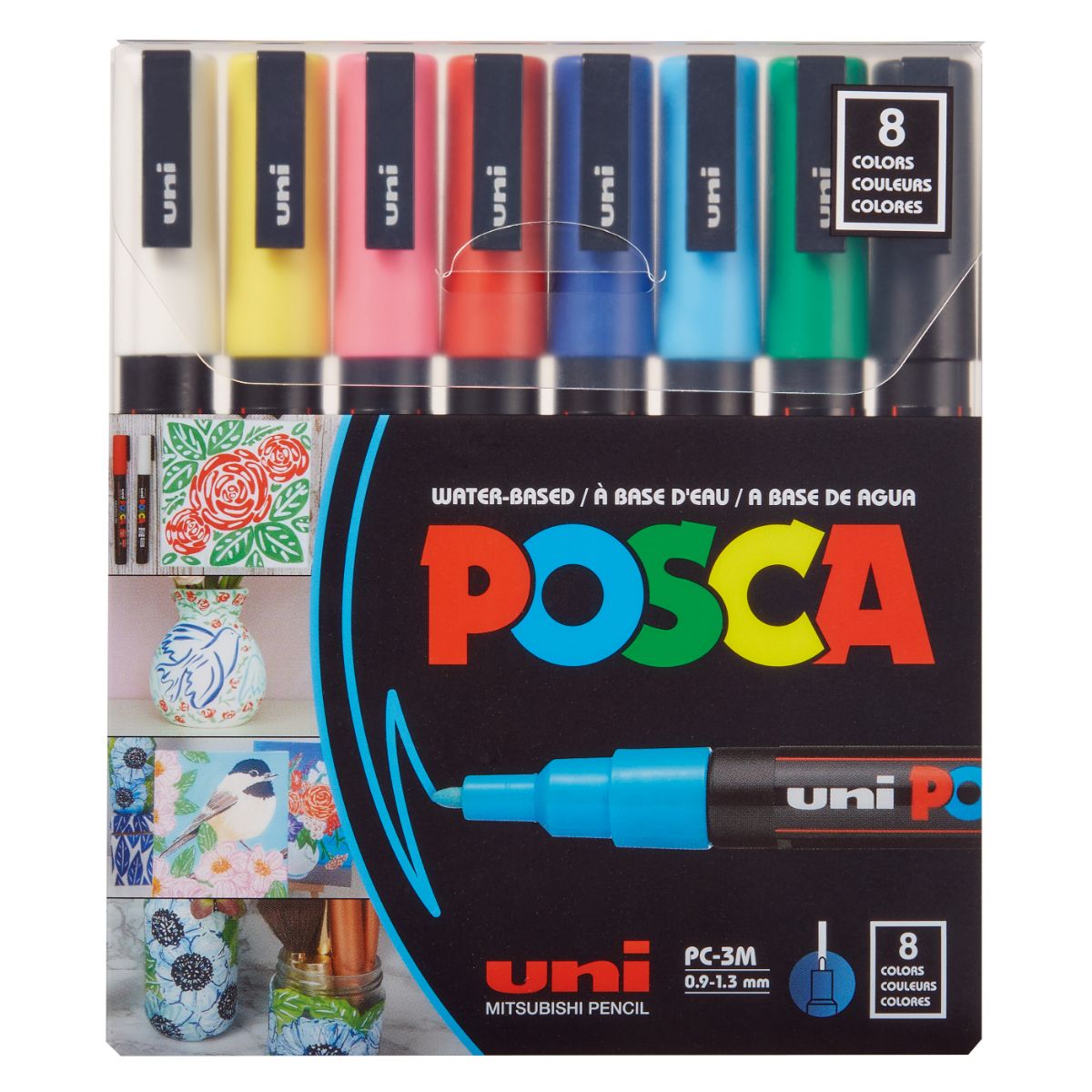Set Marcadores POSCA 3M 8 Colores